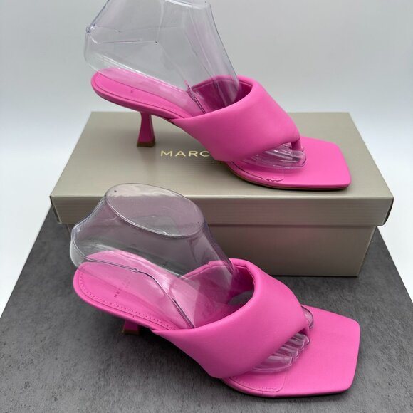 Marc Fisher Women's Cici Square Toe Kitten Heel Thong Sandal, Size 8M, Pink - Picture 3 of 13